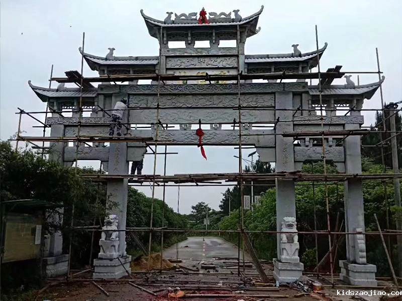 三门五楼石牌楼制作样式