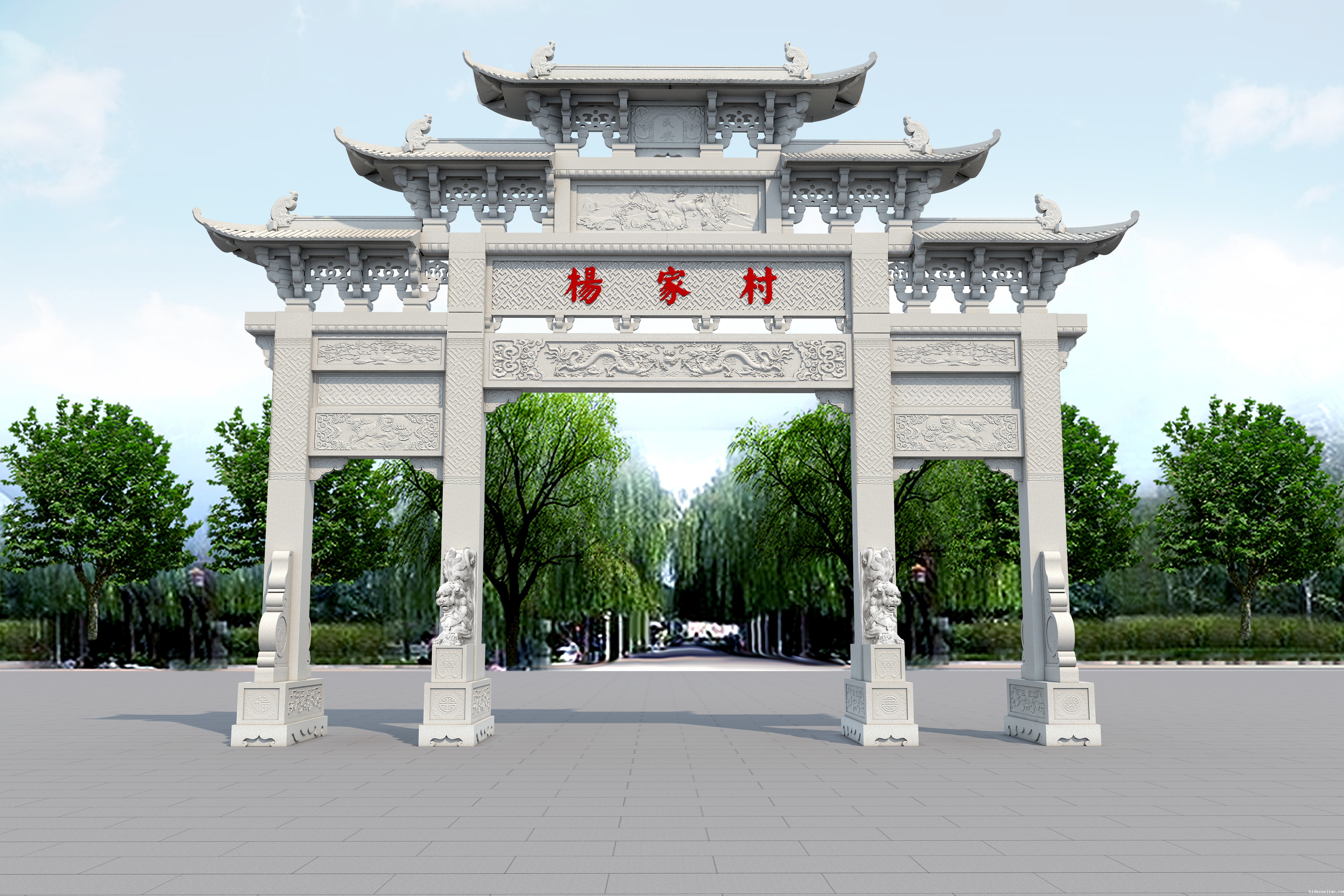 石雕栏杆、石拱桥、石栏杆